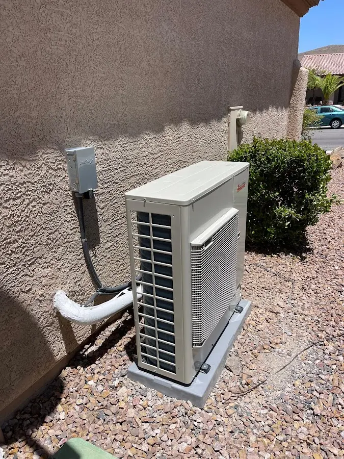 Residential air conditioning condenser unit in Lewisville